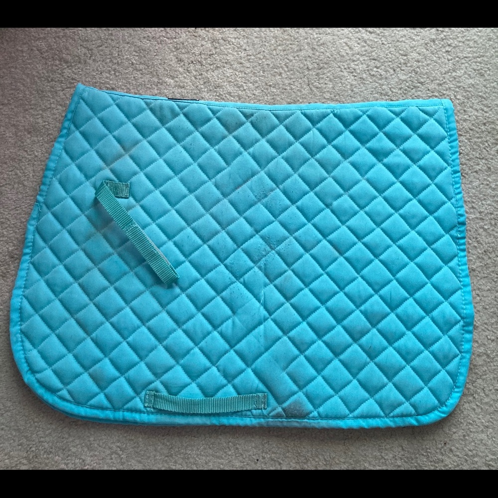 Dover Saddlery All Purpose Saddle Pad Teal Quilted